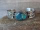 Navajo Indian Nickel Silver & Turquoise Bracelet by Cleveland