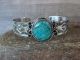 Navajo Indian Nickel Silver & Turquoise Bracelet by Cleveland