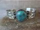 Navajo Indian Nickel Silver & Turquoise Bracelet by Cleveland