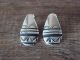 Navajo Indian Sterling Silver Stamped Post Earrings by T&R Singer!