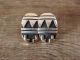 Navajo Indian Sterling Silver Gold Fill Hand Stamped Post Earrings by T&R Singer!