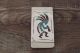 Navajo Indian Turquoise Coral Chip Inlay Kokopelli Money Clip! - Ray Begay