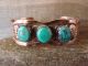 Native American Jewelry Copper Turquoise Bracelet by Bobby Cleveland