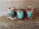 Native American Jewelry Copper Turquoise Bracelet by Bobby Cleveland