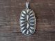 Navajo Sterling Silver Concho Pendant Signed by Charles Johnson