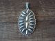 Navajo Sterling Silver Concho Pendant Signed by Charles Johnson