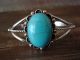 Navajo Indian Jewelry Sterling Silver Turquoise Bracelet -Martinez