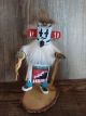 Navajo Indian Handmade Road Runner Kachina Signed RY