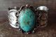 Navajo Indian Nickel Silver Turquoise Bracelet by Jackie Cleveland!