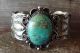 Navajo Indian Nickel Silver Turquoise Bracelet by Jackie Cleveland!