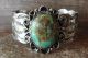 Navajo Indian Nickel Silver Turquoise Bracelet by Jackie Cleveland!