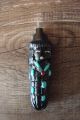 Zuni Indian Jewelry Sterling Silver Jet Corn Maiden Fetish Pendant - Jonathan Shack 