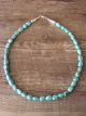 Navajo Indian Hand Strung Turquoise Stone Necklace by D. Jake