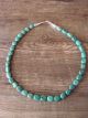 Navajo Indian Hand Strung Turquoise Stone Necklace by D. Jake