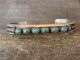 Navajo Sterling Silver Turquoise Row Bracelet - Mary Chavez