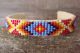 Navajo Indian Jewelry Hand Beaded Bracelet by Jackie Cleveland