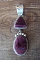 Native American Jewelry Sterling Silver Spiny Oyster Pendant - Selena Warner