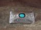 Navajo Indian Sterling Silver Turquoise Money Clip - Skeets