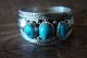 Native American Jewelry Sterling Silver Turquoise 3 Stone Ring! Size 14 - Begaye