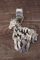 Navajo Jewelry Sterling Silver Horse Pendant Richard Singer!