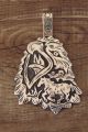 Navajo Jewelry Sterling Silver Screaming Eagle and Horse Pendant Richard Singer!