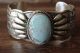 Navajo Sterling Silver Dry Creek Turquoise Cuff Bracelet - Marcella James