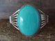 Native American Indian Jewelry Sterling Silver Turquoise Bracelet - Yazzie