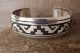 Navajo Indian Jewelry Sterling Silver Bracelet by T & R Singer