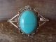 Native American Indian Jewelry Sterling Silver Turquoise Bracelet - Yazzie