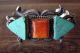 Navajo Indian Jewelry Spiny Oyster Turquoise Bracelet by Kevin Billah