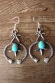 Navajo Indian Jewelry Sterling Silver Turquoise Naja Earrings! by Kevin Billah