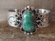 Navajo Indian Nickel Silver Turquoise Bracelet by Jackie Cleveland