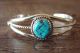 Childs Navajo Indian Sterling Silver Turquoise Bracelet - Lenora Silversmith