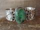 Navajo Indian Nickel Silver Turquoise Bracelet by Jackie Cleveland