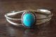 Childs Navajo Indian Sterling Silver Turquoise Bracelet - Lenora Silversmith