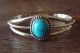 Childs Navajo Indian Sterling Silver Turquoise Bracelet - Lenora Silversmith