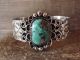 Navajo Indian Nickel Silver Turquoise Bracelet by Jackie Cleveland