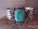 Navajo Indian Nickel Silver Turquoise Bracelet by Jackie Cleveland