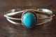 Childs Navajo Indian Sterling Silver Turquoise Bracelet - Lenora Silversmith