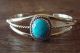 Childs Navajo Indian Sterling Silver Turquoise Bracelet - Lenora Silversmith