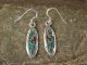 Navajo Sterling Silver Turquoise & Coral Chip Inlay Dangle Earrings - Yazzie