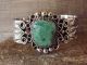 Navajo Indian Nickel Silver Turquoise Bracelet by Jackie Cleveland