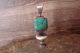 Navajo Indian Sterling Silver Turquoise Squash Blossom Pendant - Juanita Long