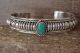 Navajo Indian Jewelry Sterling Silver Turquoise Bracelet by Thomas Charley! 