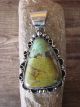 Native American Jewelry Nickel Silver Turquoise Pendant by Jackie Cleveland!