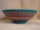 Navajo Indian Hand Etched & Painted Inside & Out Bowl Pottery Signed Gilmore