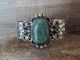 Navajo Indian Nickel Silver Turquoise Bracelet by Jackie Cleveland