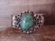 Navajo Indian Nickel Silver Turquoise Bracelet by Jackie Cleveland