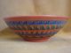 Navajo Indian Hand Etched & Painted Inside & Out Bowl Pottery Signed Gilmore