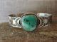 Navajo Indian Nickel Silver Turquoise Bracelet by Jackie Cleveland